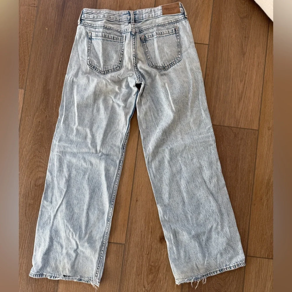 Abercrombie Kids Denim Low Rise Baggy Jeans